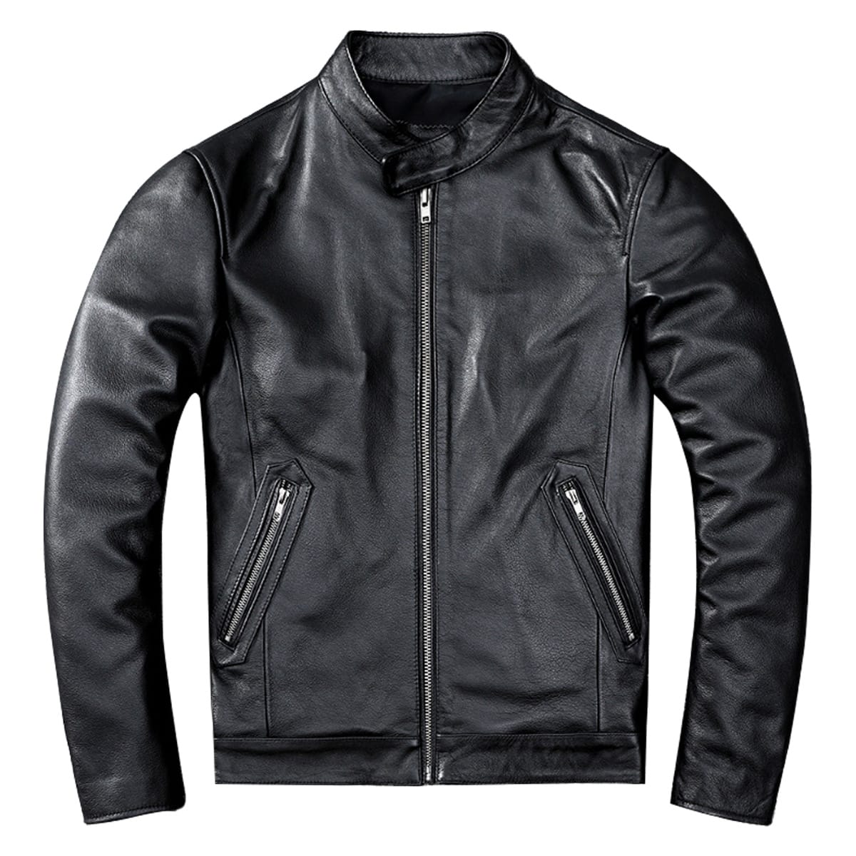 Men’s Black Genuine Sheepskin Leather