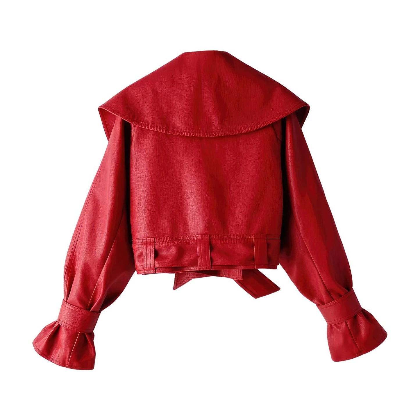 Women’s Red Punk Leather Jacket